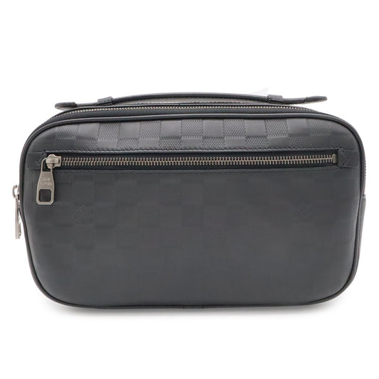 Louis Vuitton Damier Infini Ambler Belt Bag 2-Way Leather Onyx Black