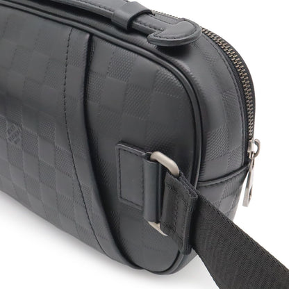 Louis Vuitton Damier Infini Ambler Belt Bag 2-Way Leather Onyx Black — view 4