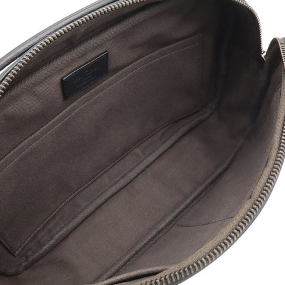 Louis Vuitton Damier Infini Ambler Belt Bag 2-Way Leather Onyx Black — view 8