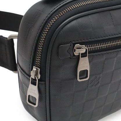 Louis Vuitton Damier Infini Ambler Belt Bag 2-Way Leather Onyx Black — view 6