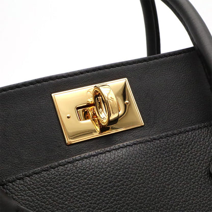 Louis Vuitton Monogram Tuffetage on My Side MM 2-Way Shoulder Bag Leather Noir — view 6