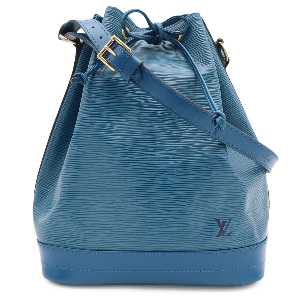 Louis Vuitton Epi Noe Drawstring Shoulder Bag Leather Toledo Blue