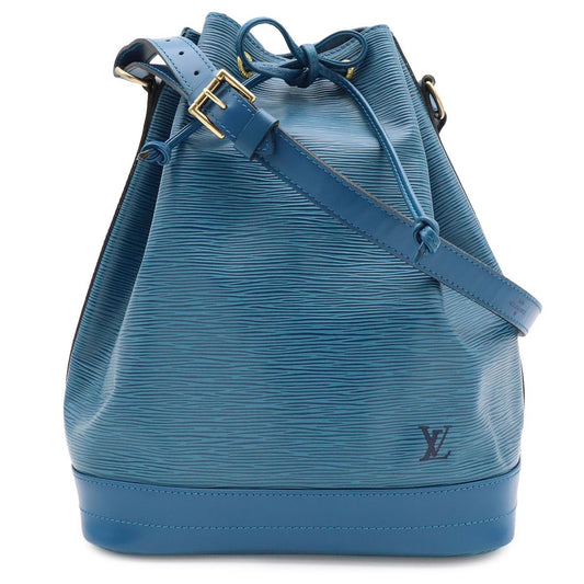 Louis Vuitton Epi Noe Drawstring Shoulder Bag Leather Toledo Blue
