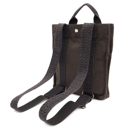 Hermes Her Line Sac a Dos PM Backpack Shoulder Bag Canvas Gray — view 2