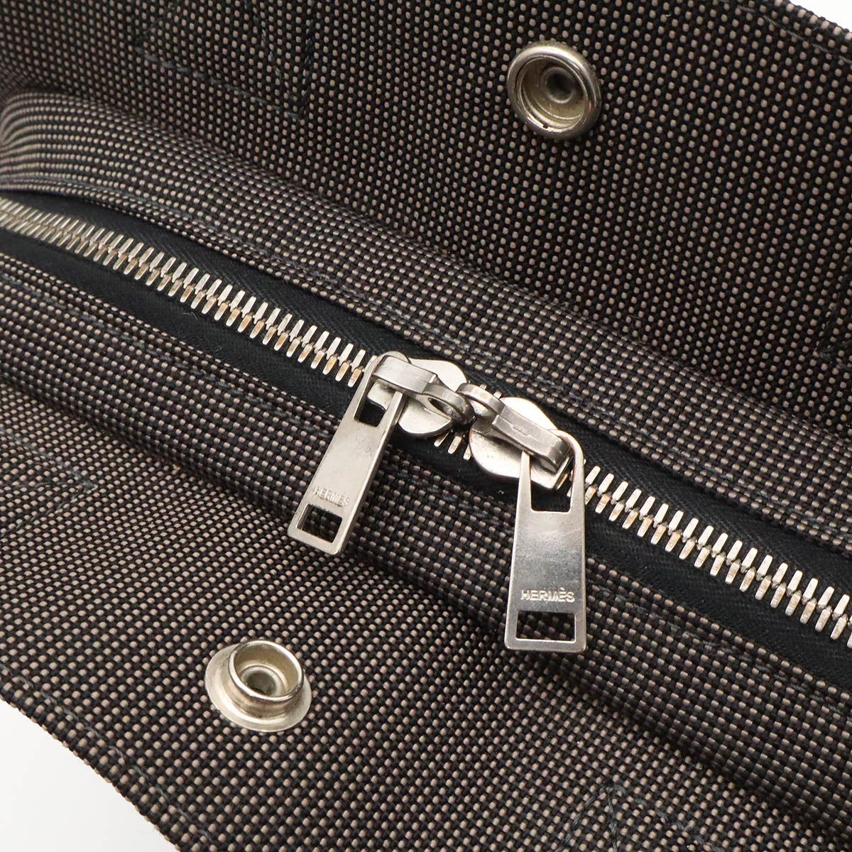 Hermes Her Line Sac a Dos PM Backpack Shoulder Bag Canvas Gray — view 5