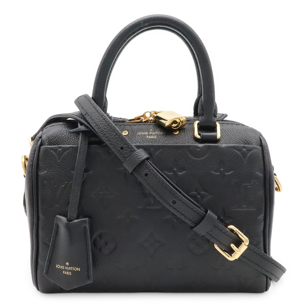 Louis Vuitton Monogram Empreinte Speedy Bandouliere 20 2-Way Shoulder Bag Noir