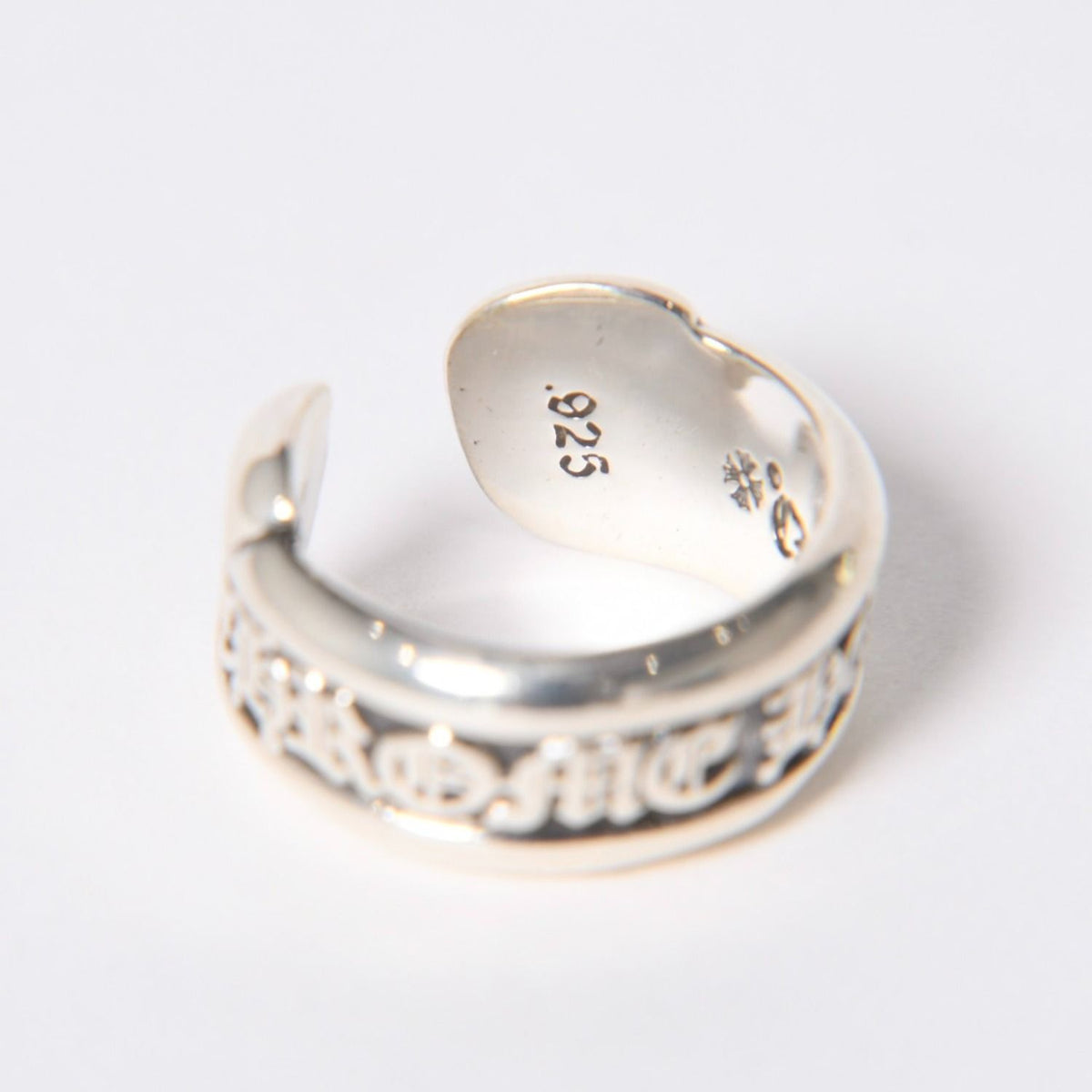 Chrome Hearts SM Scroll Label Small 925 Sterling Silver — view 7