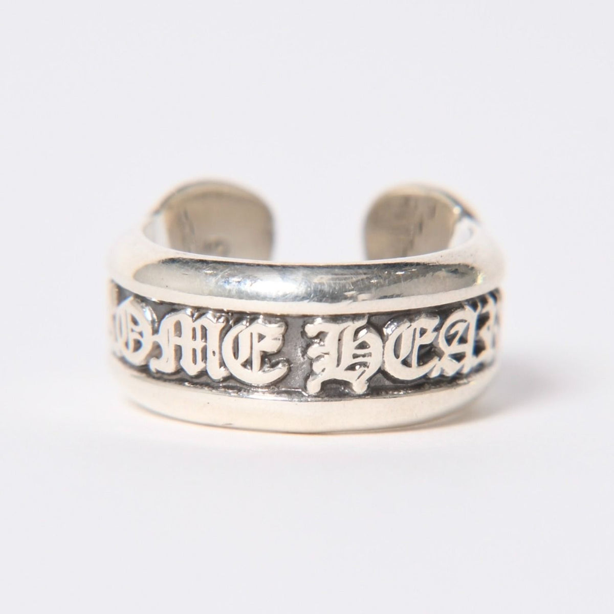 Chrome Hearts SM Scroll Label Small 925 Sterling Silver