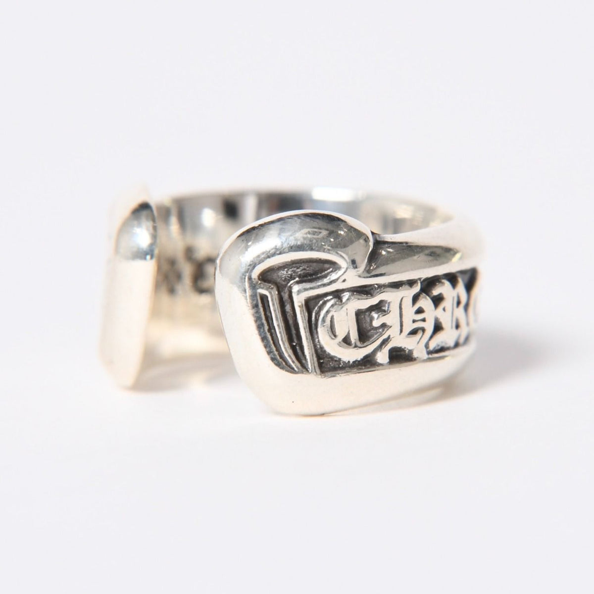 Chrome Hearts SM Scroll Label Small 925 Sterling Silver — view 6