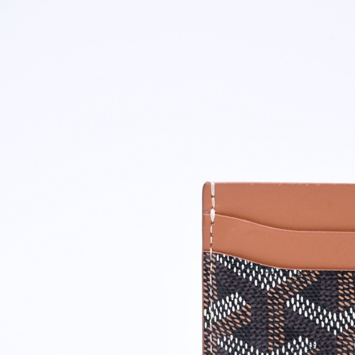 Goyard Saint Sulpice Card Case Black Brown — view 5