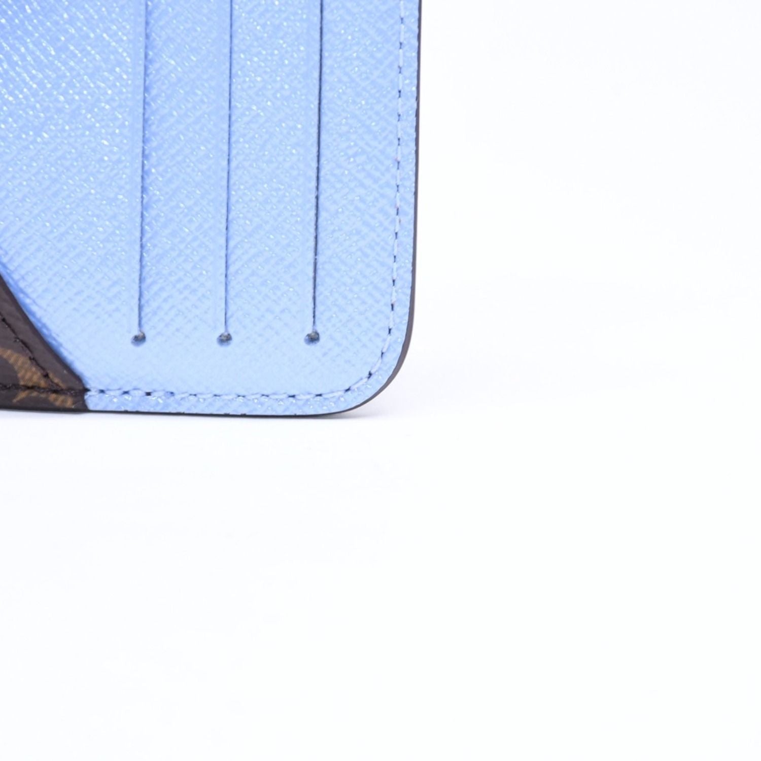 Louis Vuitton Card Case Romy Coin Purse Monogram Blue Frost — view 5