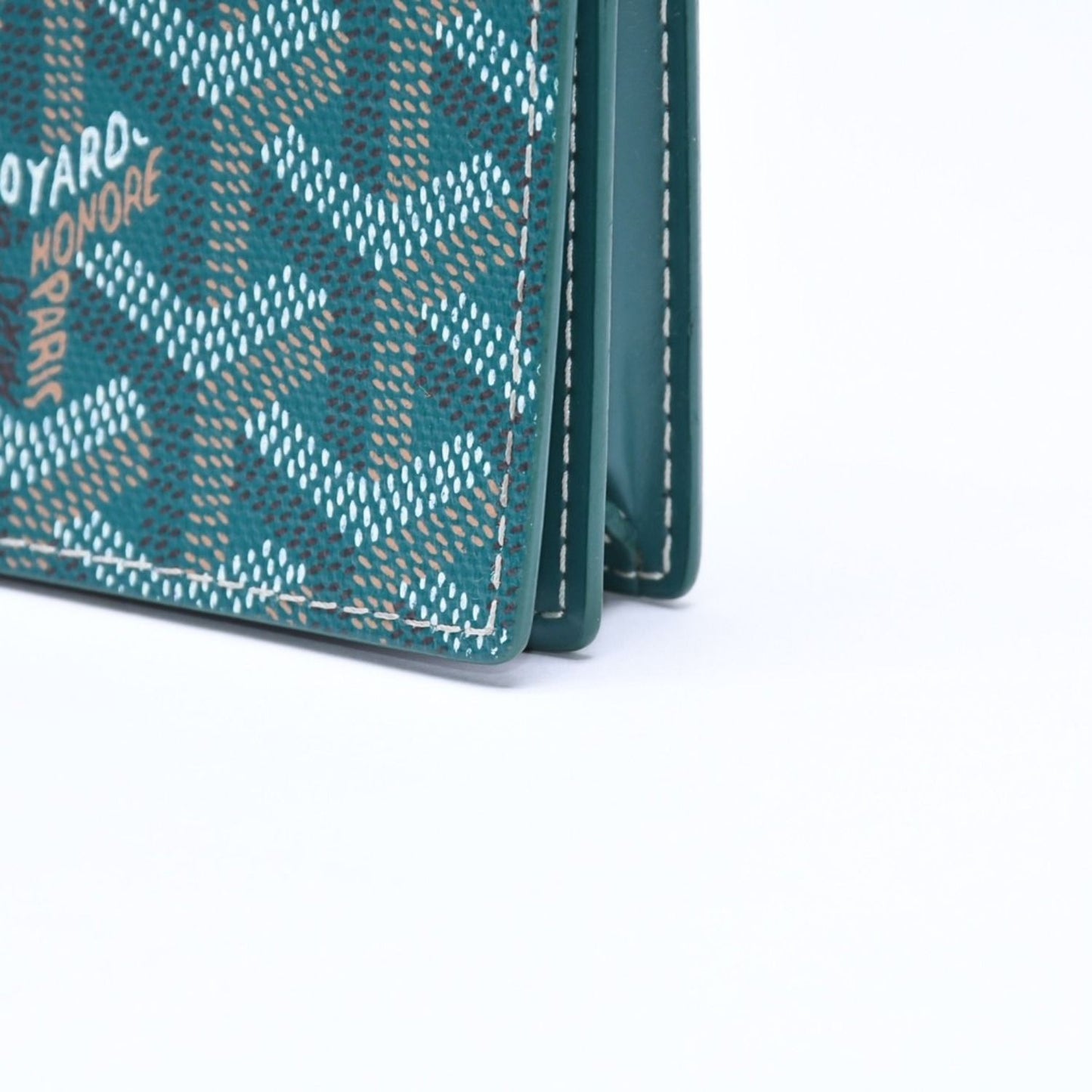 Goyard Malesherbes Card Case Green Vosel Calfskin — view 5