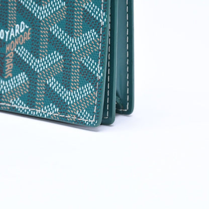 Goyard Malesherbes Card Case Green Vosel Calfskin — view 5