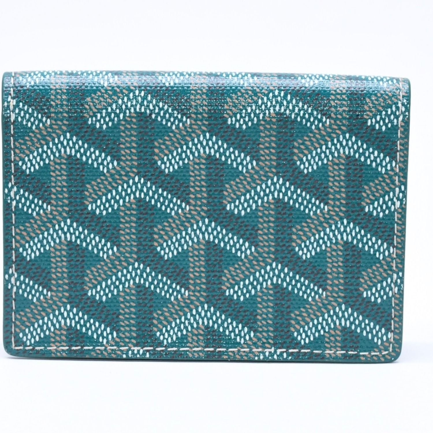 Goyard Malesherbes Card Case Green Vosel Calfskin — view 3