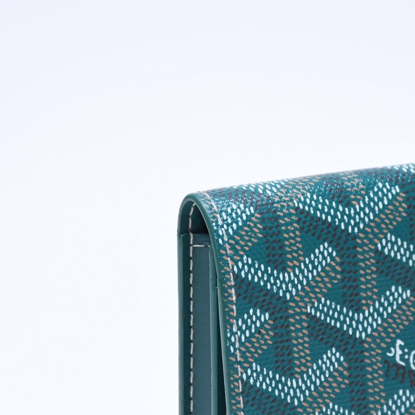 Goyard Malesherbes Card Case Green Vosel Calfskin — view 6