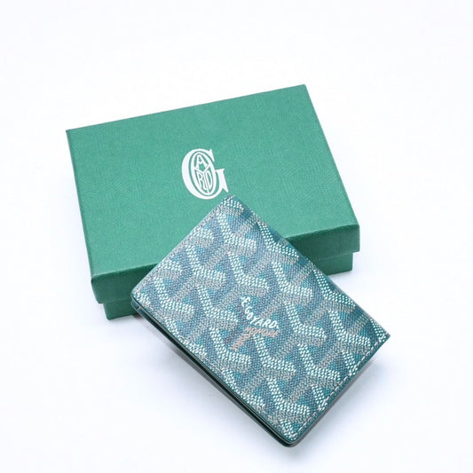 Goyard Malesherbes Card Case Green Vosel Calfskin