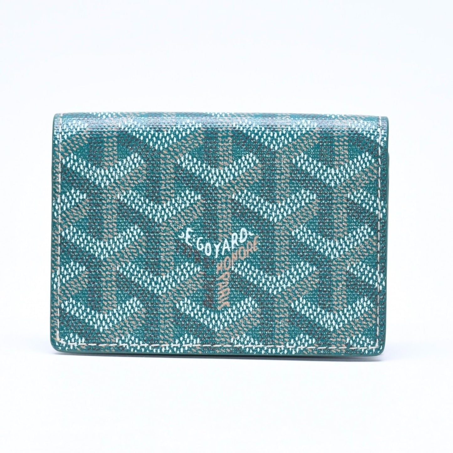 Goyard Malesherbes Card Case Green Vosel Calfskin — view 2