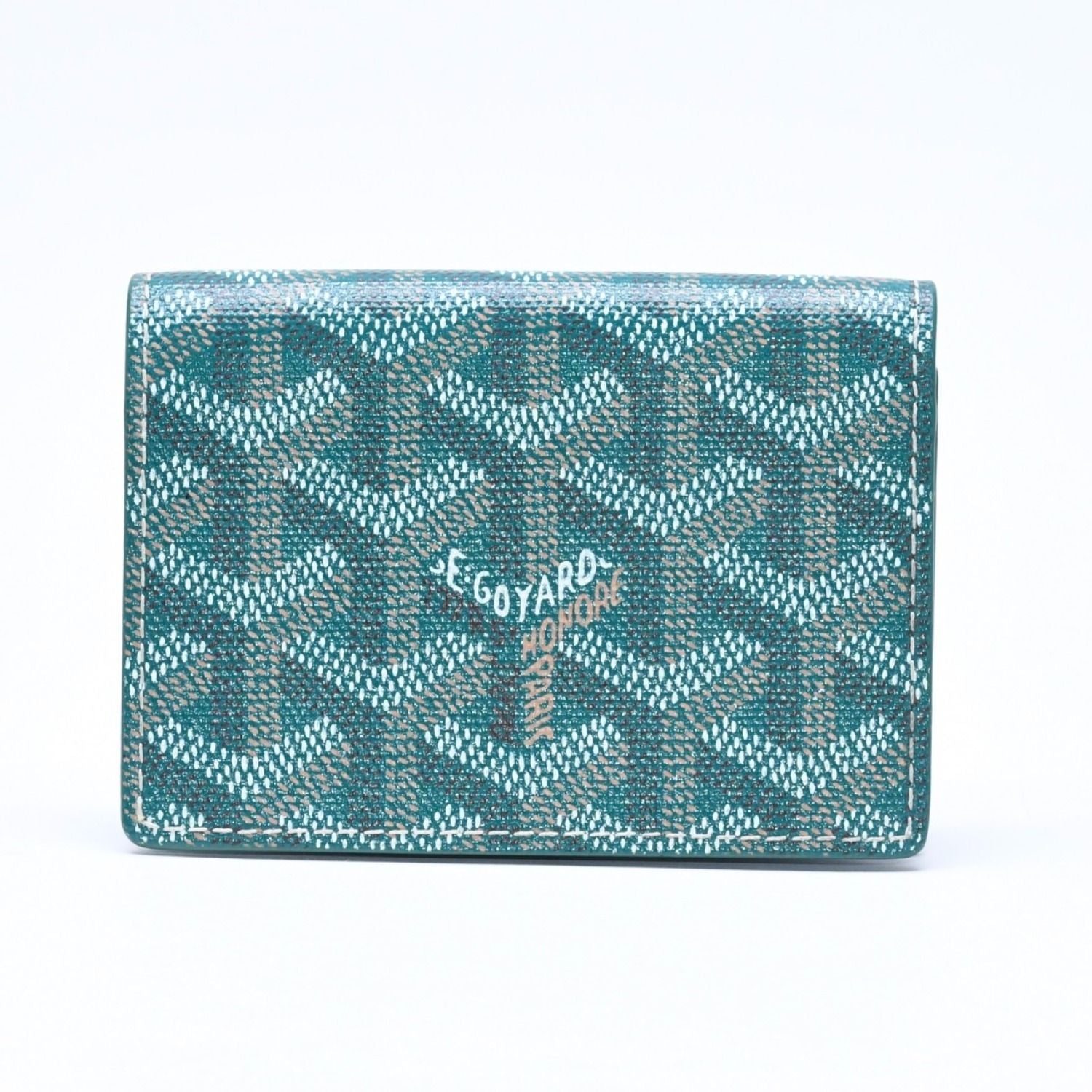 Goyard Malesherbes Card Case Green Vosel Calfskin — view 2