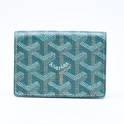 Goyard Malesherbes Card Case Green Vosel Calfskin — view 2