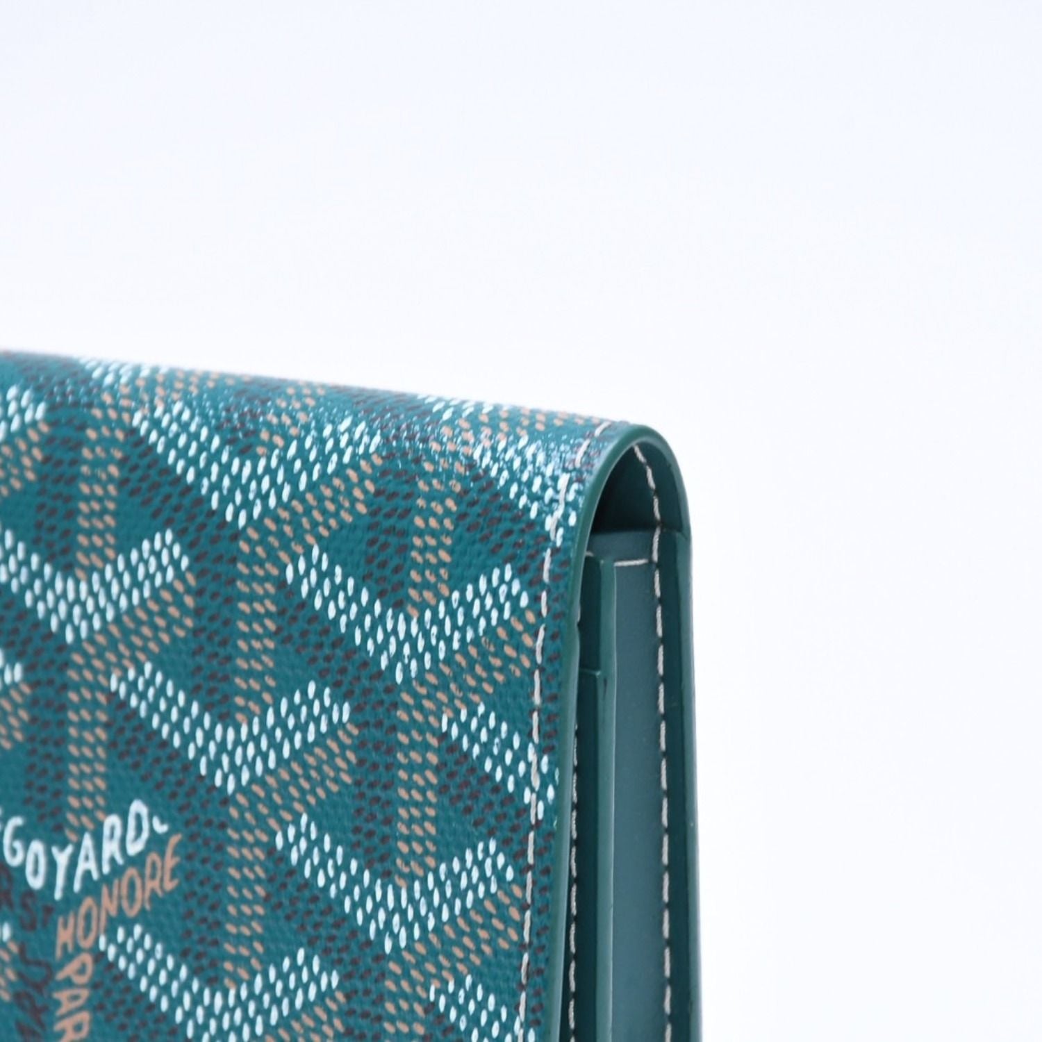 Goyard Malesherbes Card Case Green Vosel Calfskin — view 4