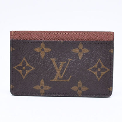 Louis Vuitton Porte Cartes Simple Card Case Monogram Brown — view 3