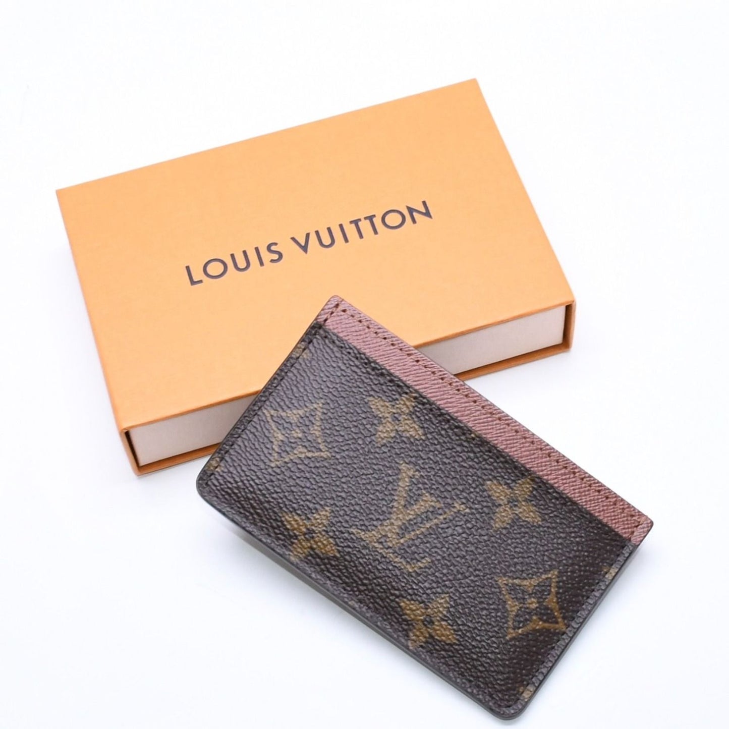 Louis Vuitton Porte Cartes Simple Card Case Monogram Brown