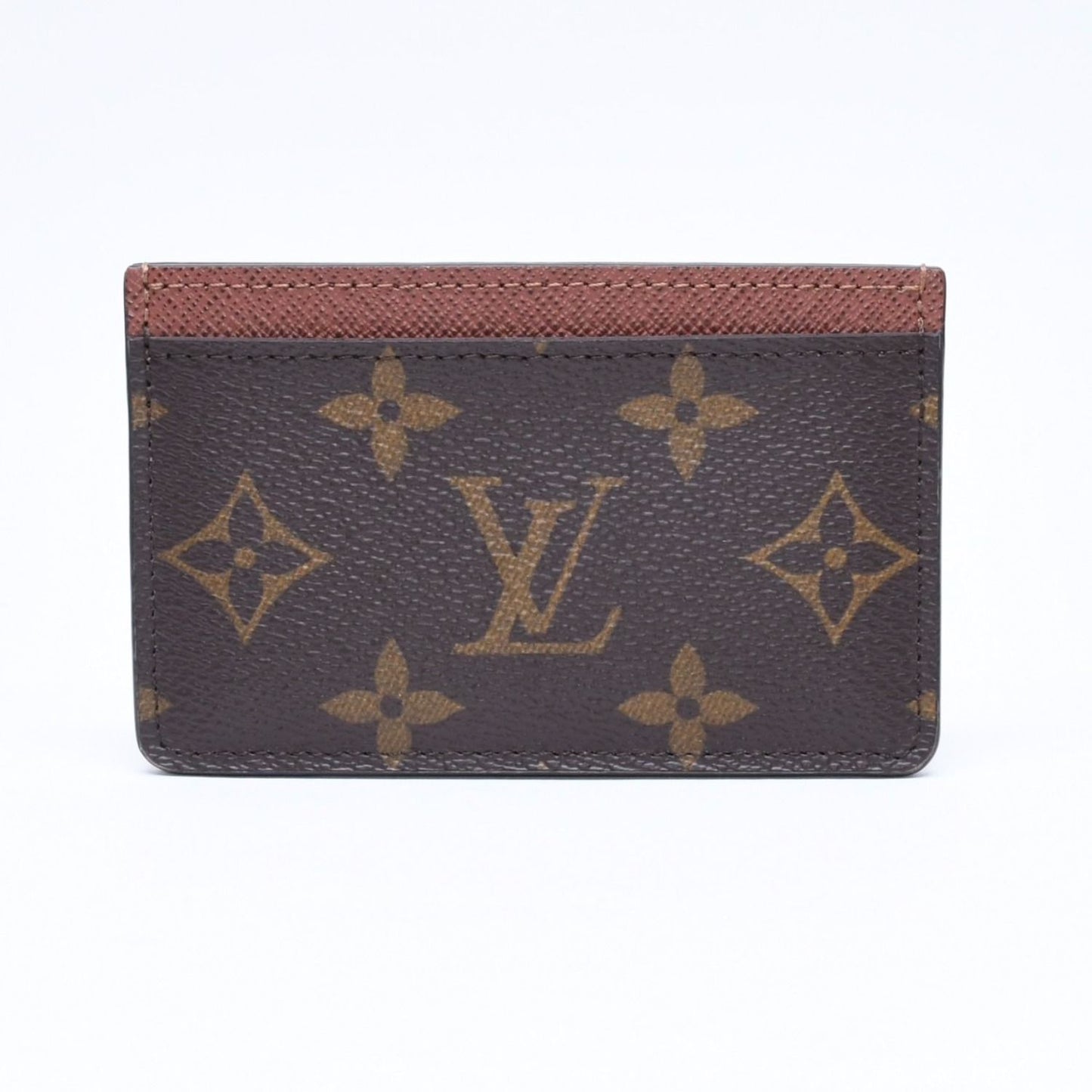 Louis Vuitton Porte Cartes Simple Card Case Monogram Brown — view 2
