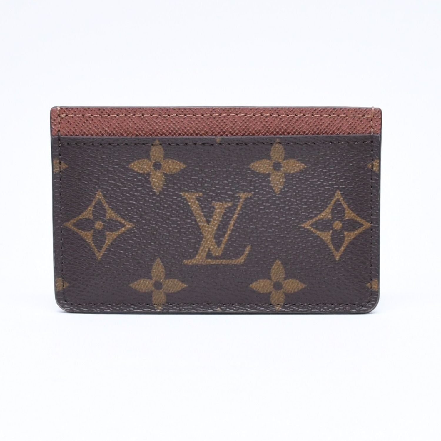 Louis Vuitton Porte Cartes Simple Card Case Monogram Brown — view 2