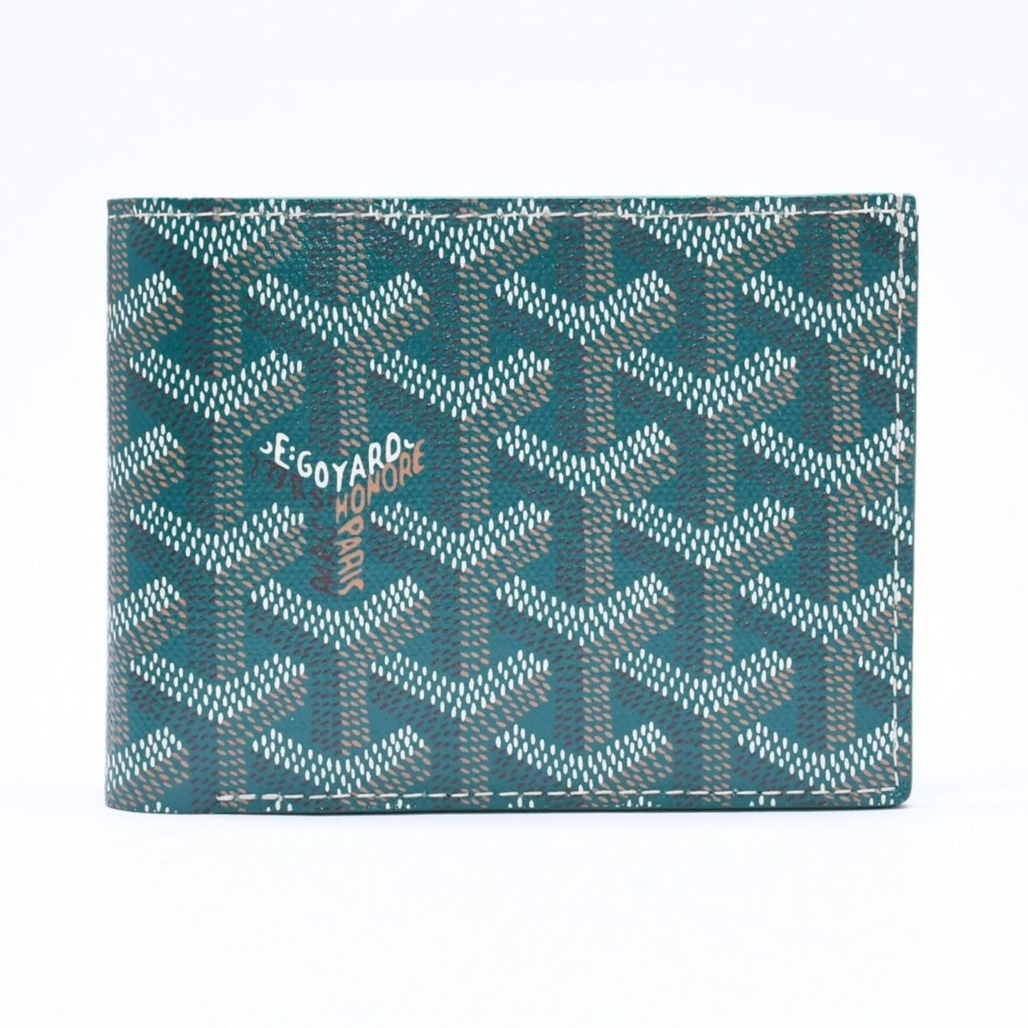 Goyard Victoire Wallet Leather Green — view 3
