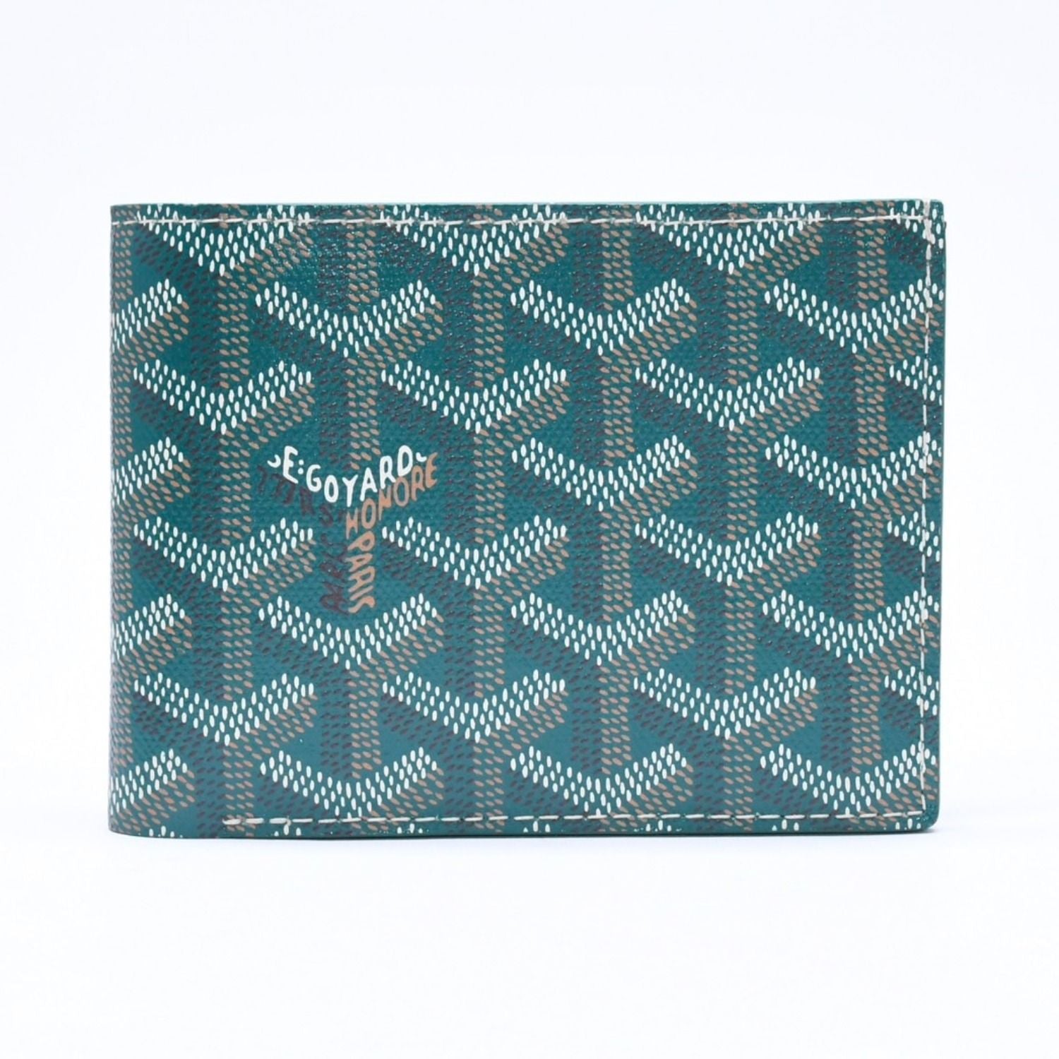 Goyard Victoire Wallet Leather Green — view 3