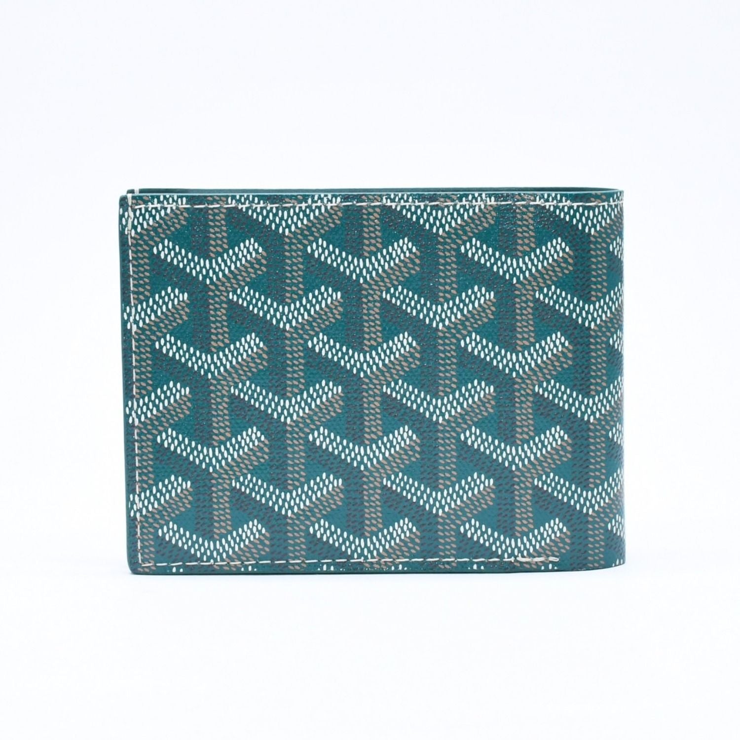 Goyard Victoire Wallet Leather Green — view 2
