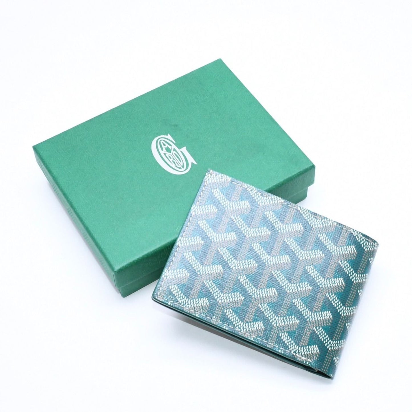 Goyard Victoire Wallet Leather Green