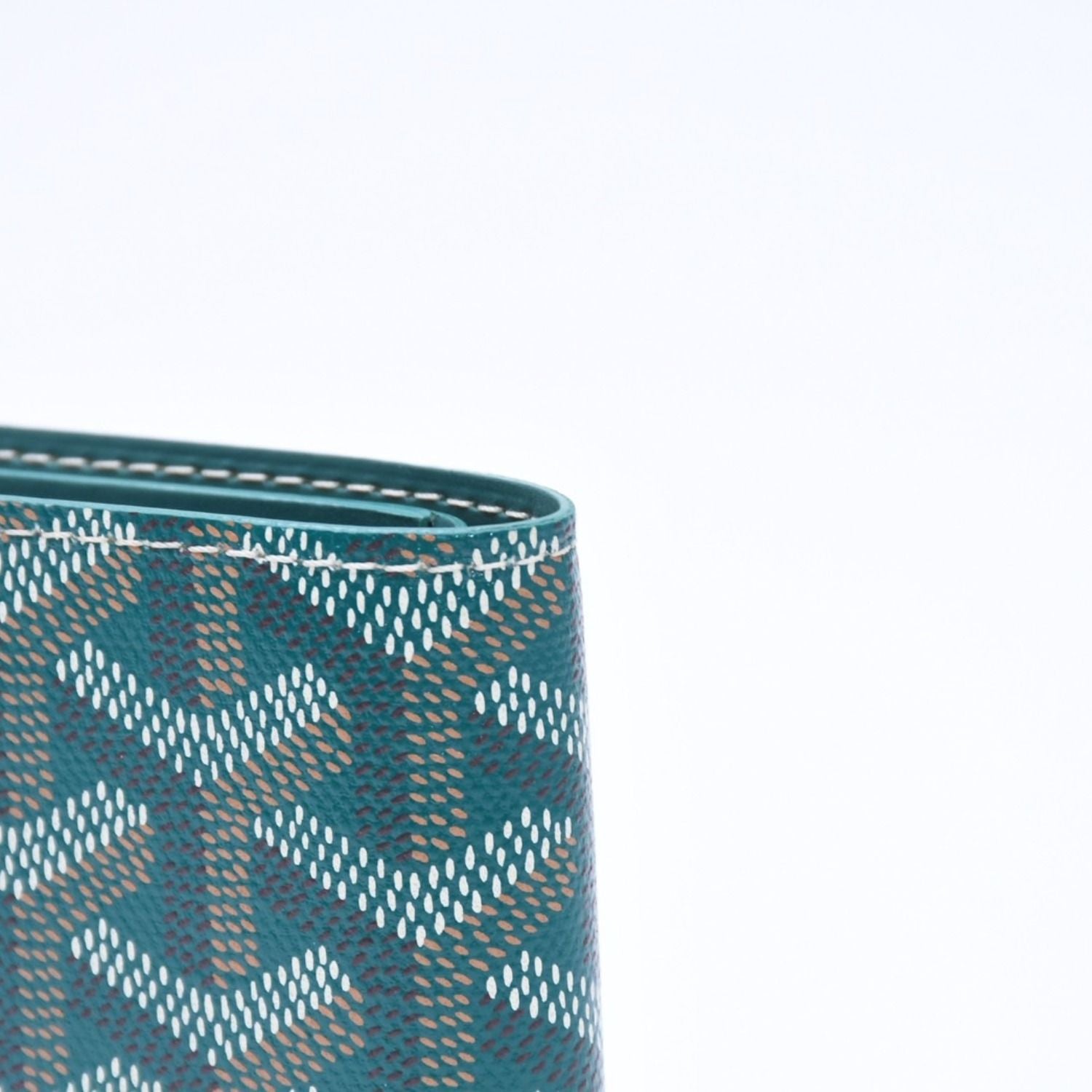Goyard Victoire Wallet Leather Green — view 4