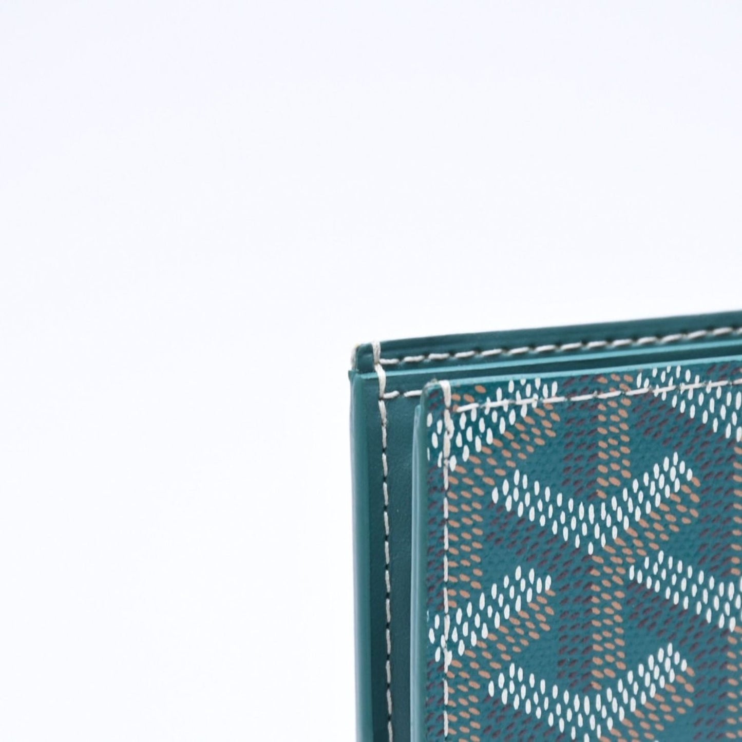 Goyard Victoire Wallet Leather Green — view 6