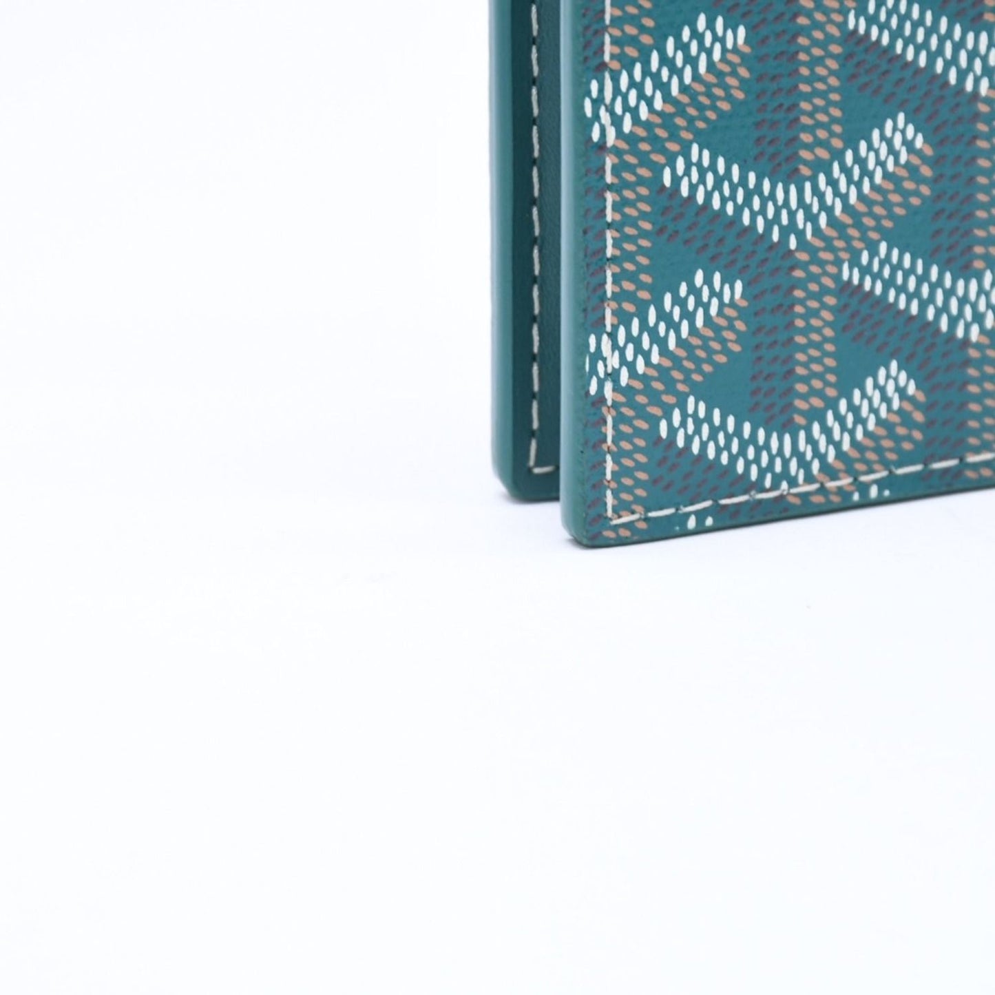 Goyard Victoire Wallet Leather Green — view 7