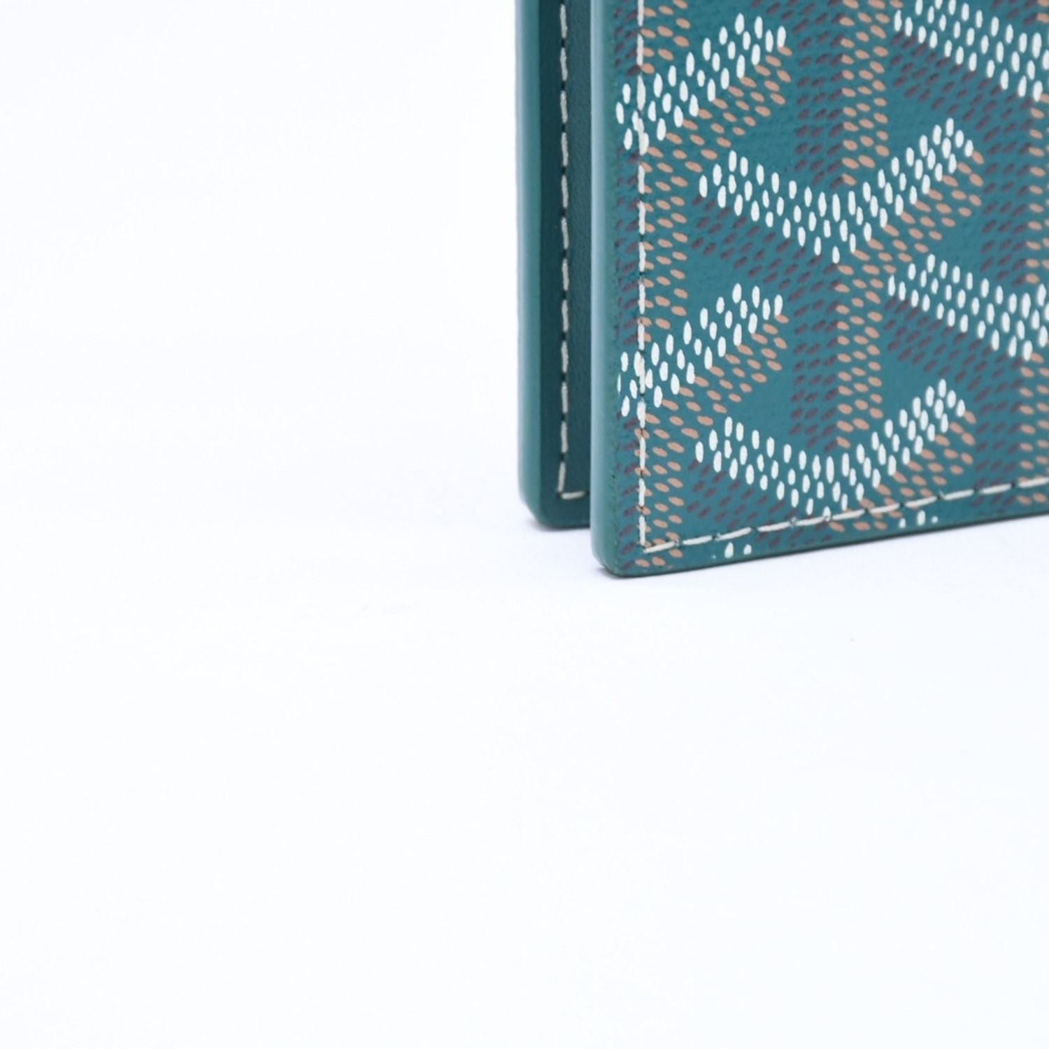 Goyard Victoire Wallet Leather Green — view 7