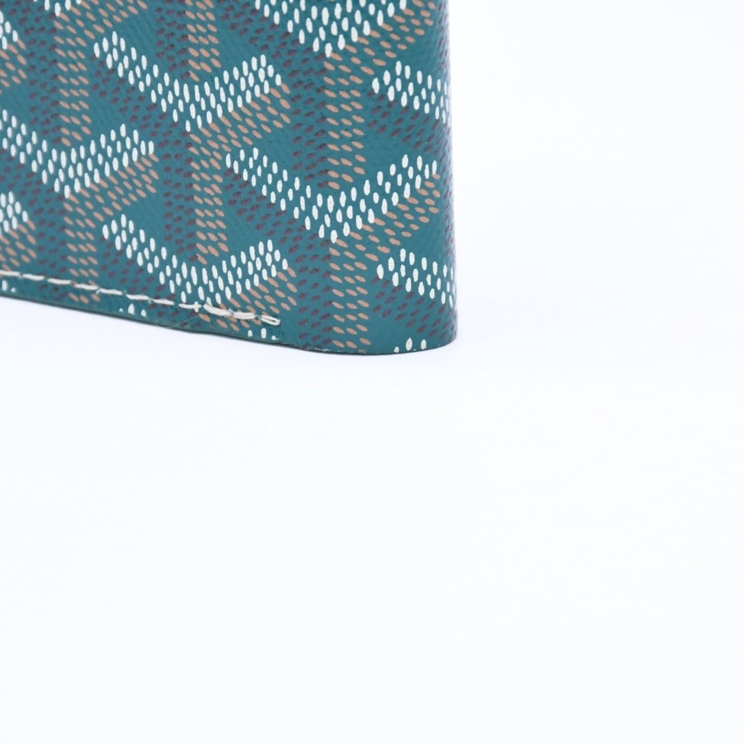 Goyard Victoire Wallet Leather Green — view 5