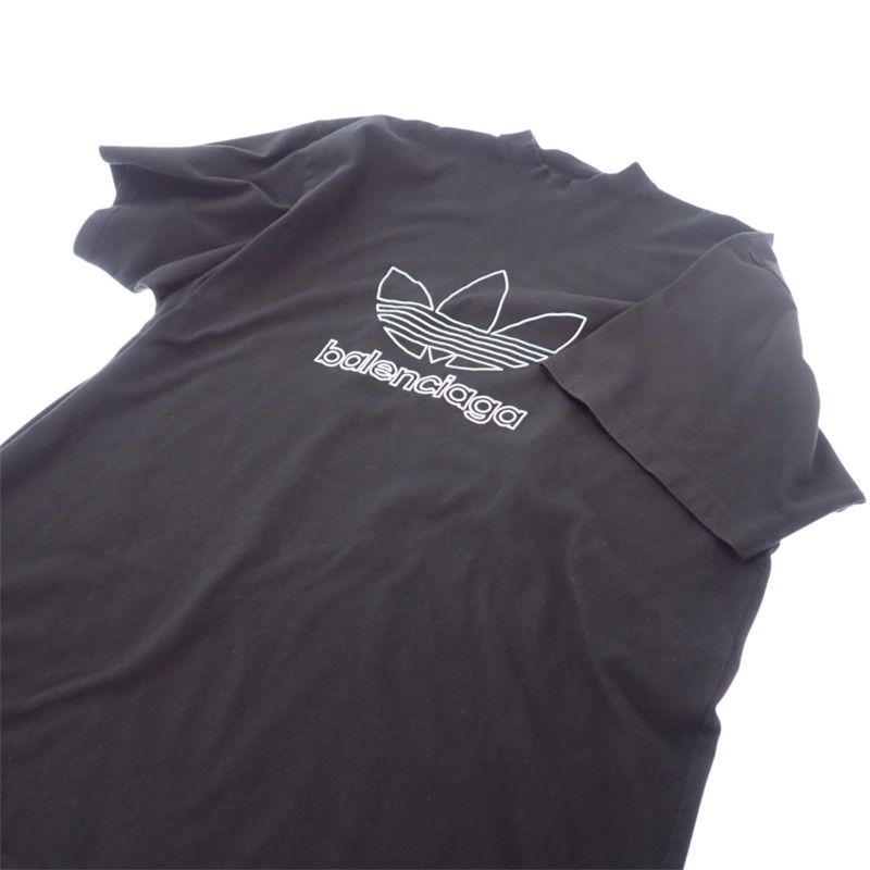 Balenciaga Adidas Logo T-Shirt Black — view 4