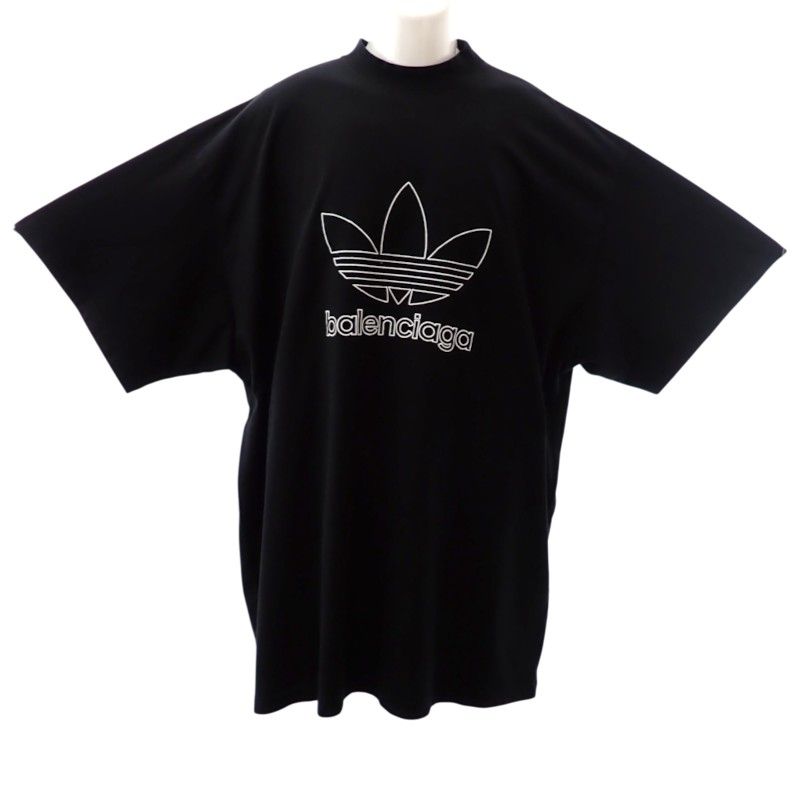 Balenciaga Adidas Logo T-Shirt Black — view 3