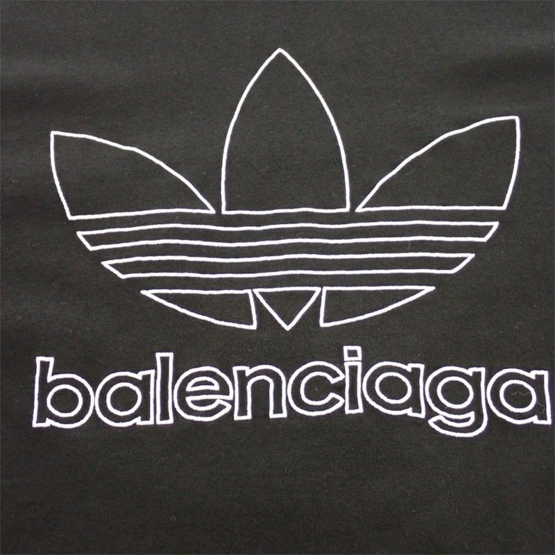Balenciaga Adidas Logo T-Shirt Black — view 5