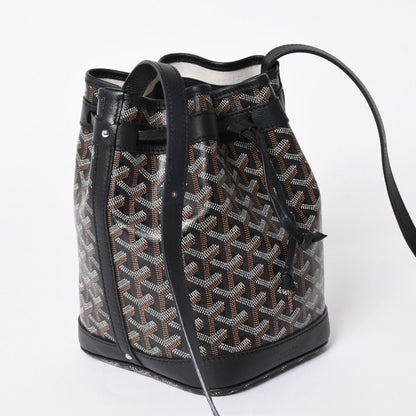 Goyard Petit Flo Bucket Bag Black Calfskin — view 3