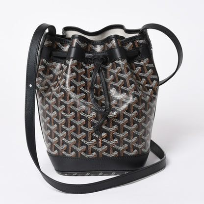 Goyard Petit Flo Bucket Bag Black Calfskin