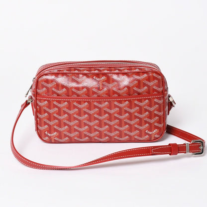 Goyard Cup Vert PM Shoulder Bag Red Silver