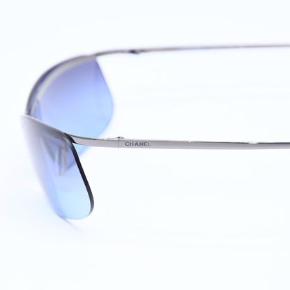 Chanel Half Rim Sunglasses Eyewear Blue Lens — view 7