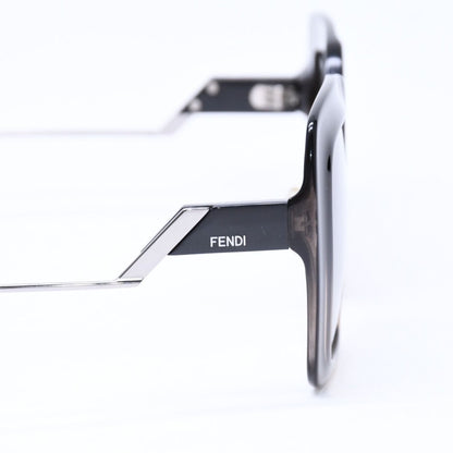Fendi Sunglasses Eyewear FF Square Black Metal Acetate — view 8