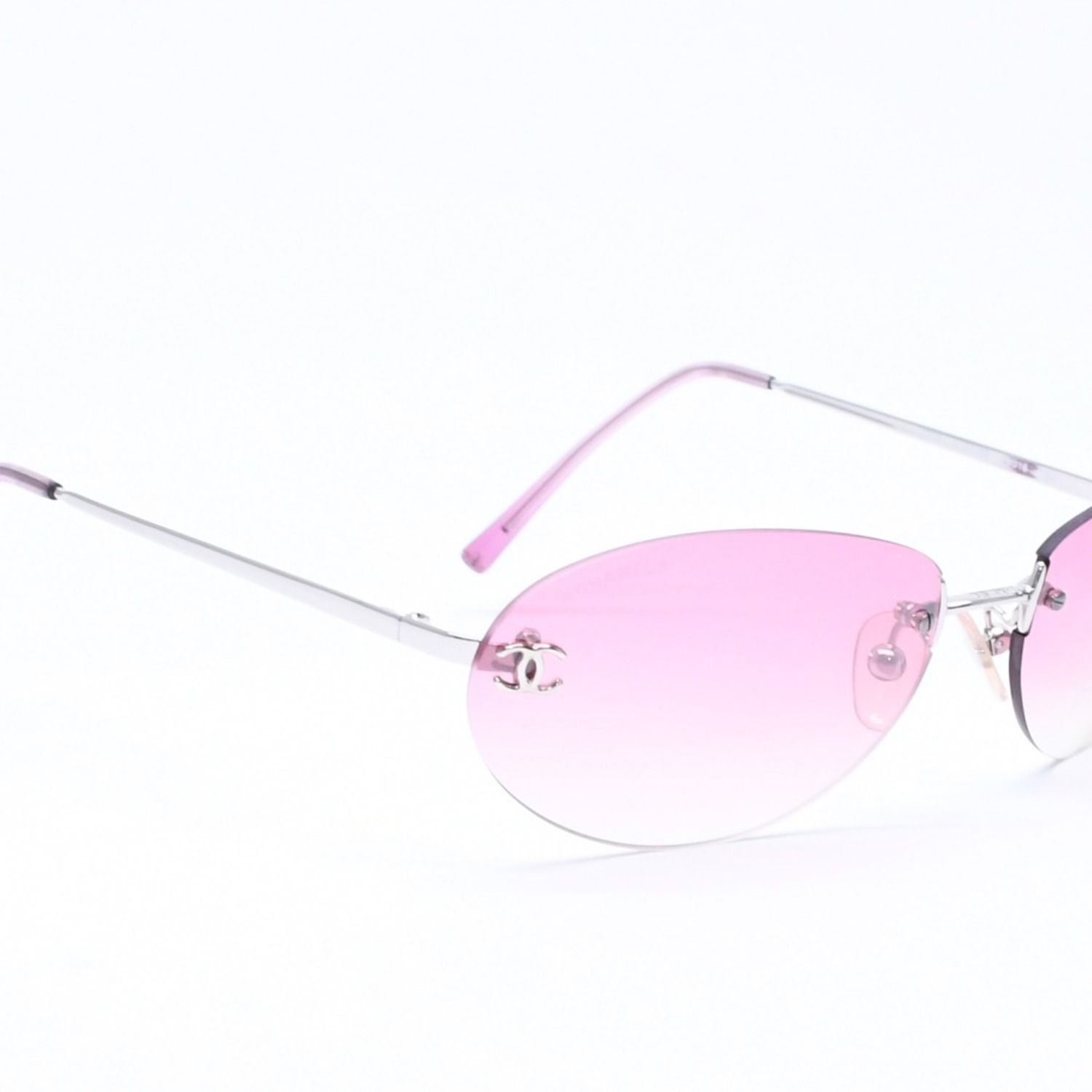 Chanel Sunglasses Rimless Eyewear CC Logo — view 4