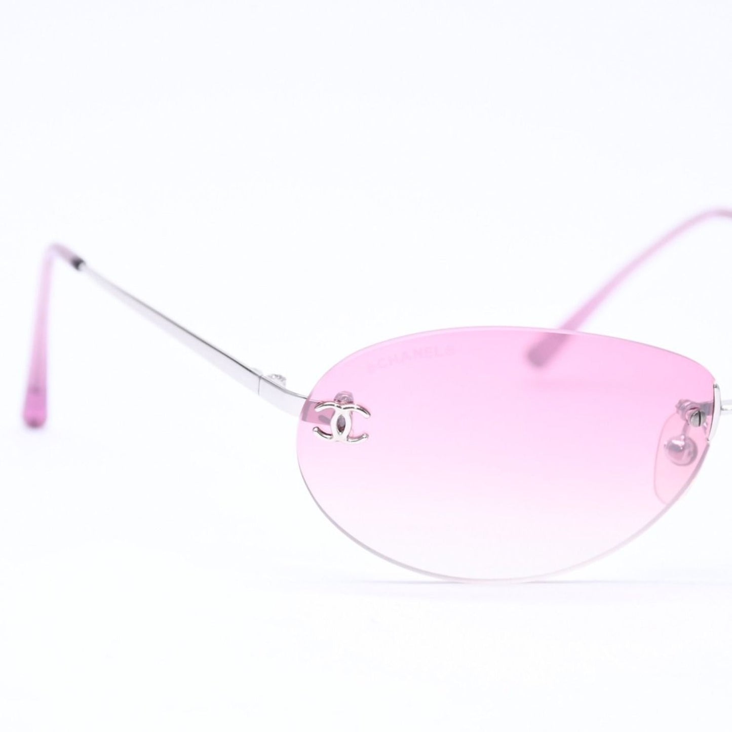 Chanel Sunglasses Rimless Eyewear CC Logo — view 8
