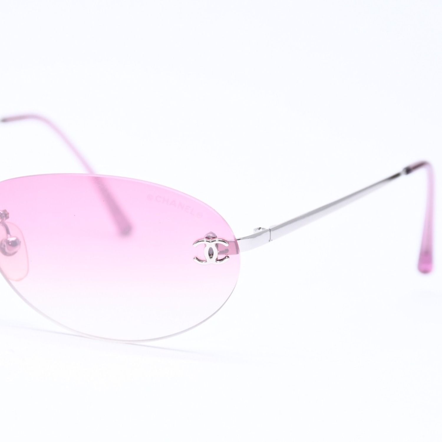 Chanel Sunglasses Rimless Eyewear CC Logo — view 7