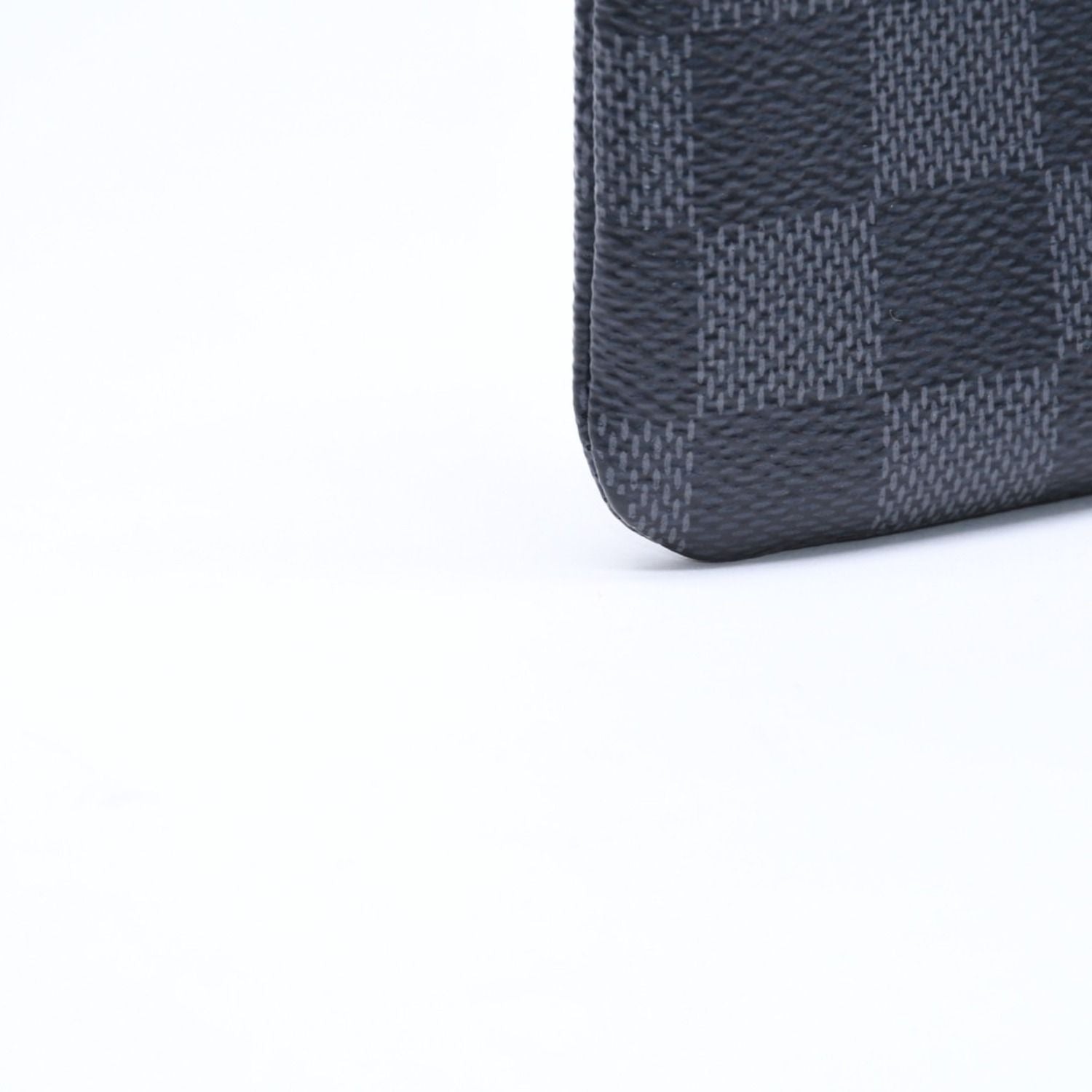Louis Vuitton Pochette Cles Coin Purse Damier Graphite Canvas Black Gray Silver — view 7