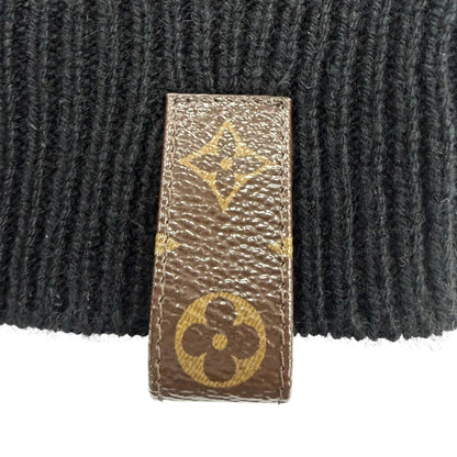 Louis Vuitton Cashmere Wool Bead Decoration Monogram Short Sleeve Knit Black — view 6
